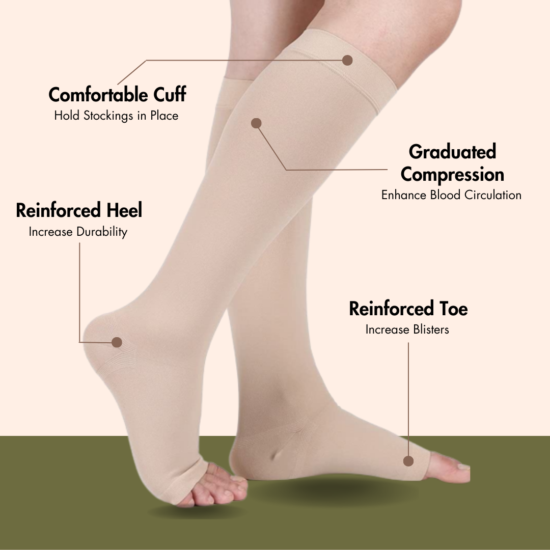 Varicose Veins Compression Stockings - Knee/Thigh Length
